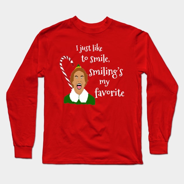 Elf Funny Quotes Long Sleeve T-Shirt by PoetandChef